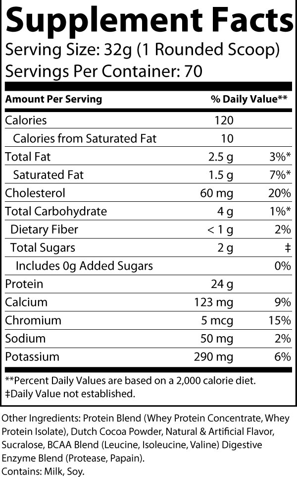 5lb Whey Protein (Chocolate Milkshake)