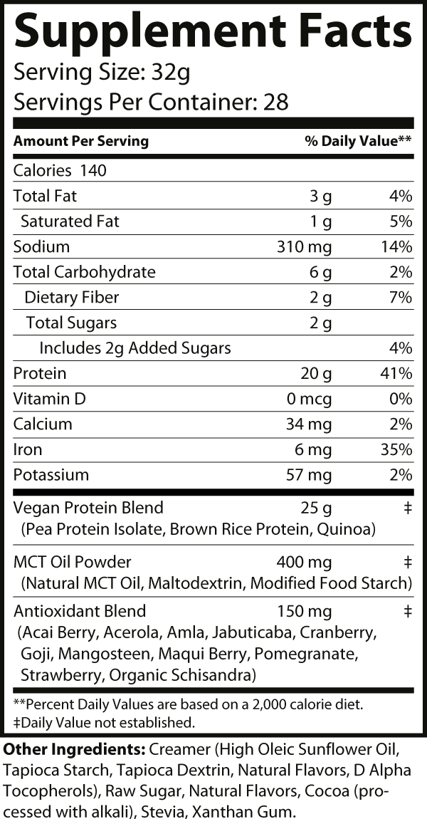 2lb Vegan Protein (Chocolate Milkshake)