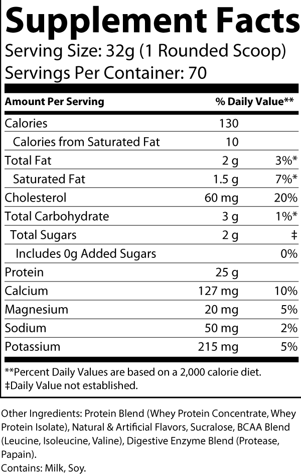 5lb Whey Protein (Vanilla Milkshake)