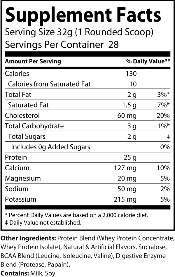 2lb Whey Protein (Vanilla Milkshake)