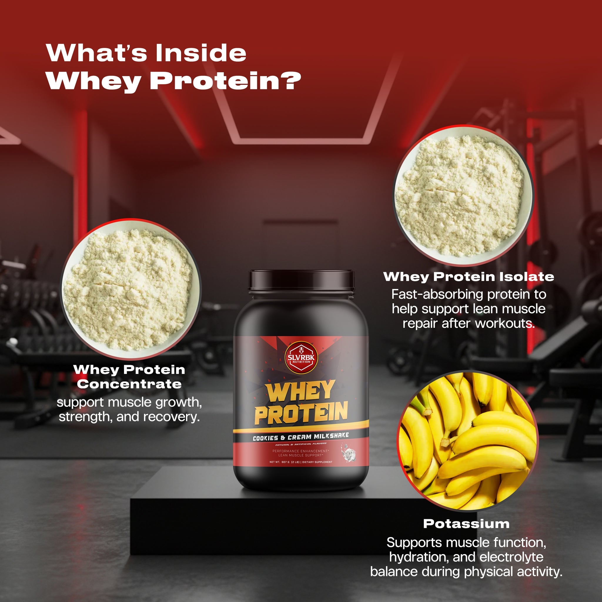 2lb Whey Protein (Cookies and Cream)