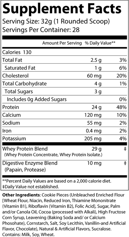 2lb Whey Protein (Cookies and Cream)
